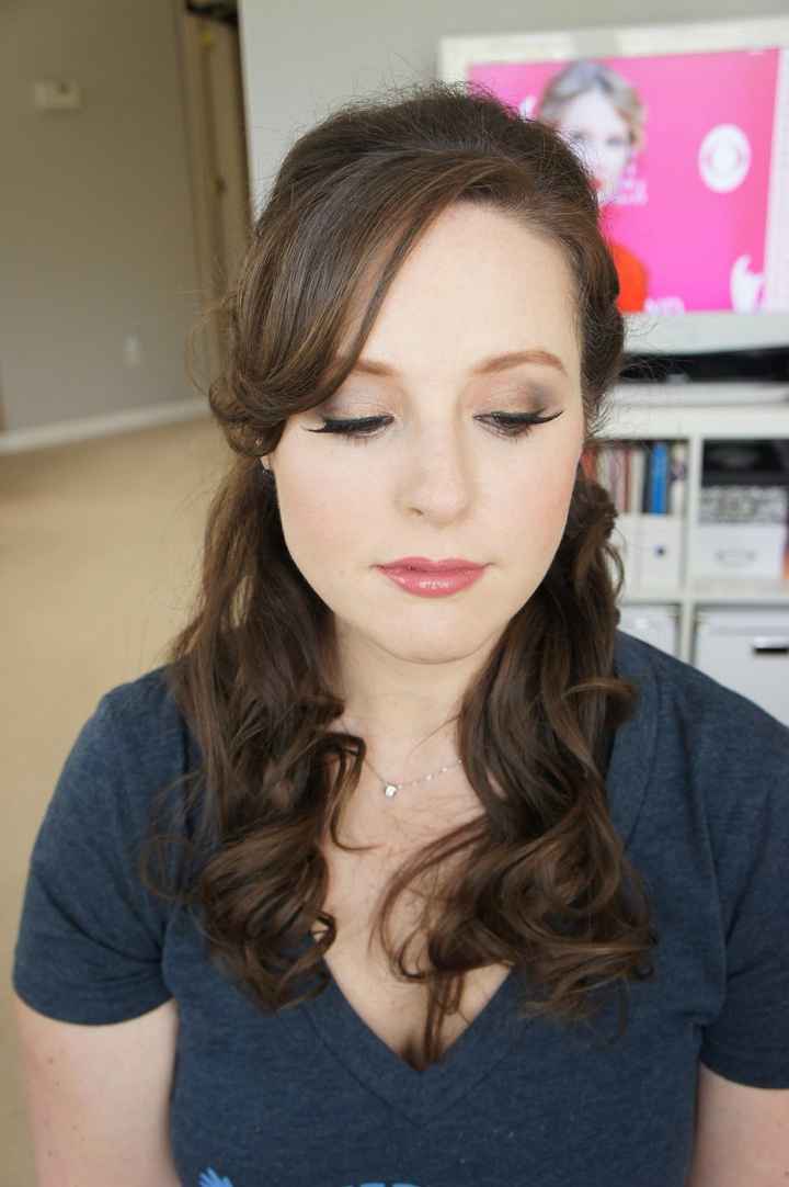 Hair and makeup trial (pics!)