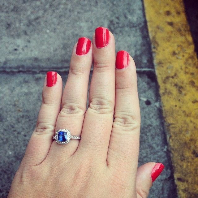 Blue Diamonds?  Someone with fashion sense, help!