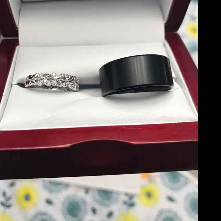 Show me your curved/indented wedding bands! - 1