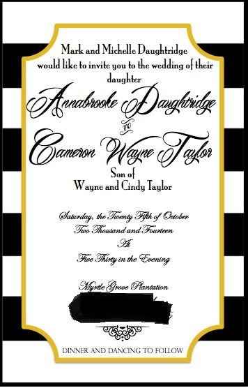 What do you think of my DIY Invites????