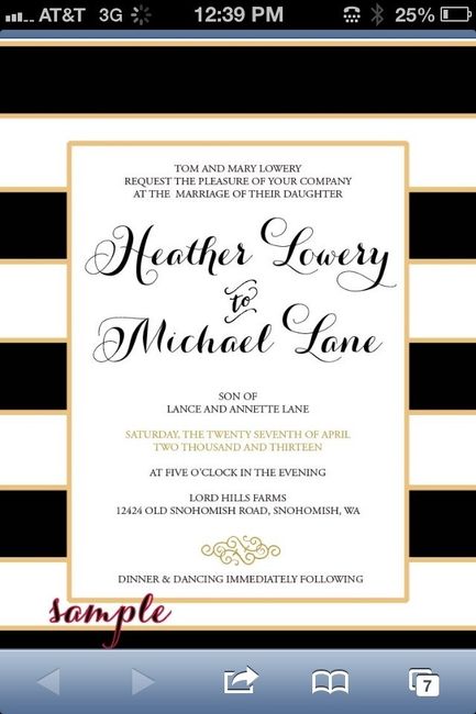 Invitations!-- I believe we have decided on them! (PIC)