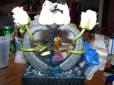 Mock up of centerpieces