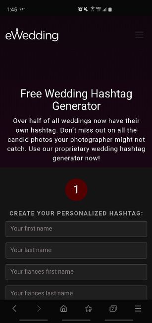 Wedding hashtag sos help 1