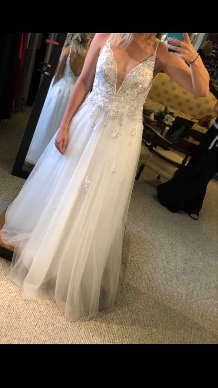 Wedding Dress.. actually a prom dress 😓 - 1