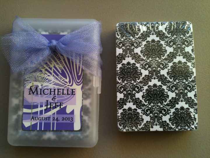 Wedding favors - personalized playing cards