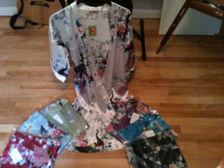 Plus size bridemaid robes