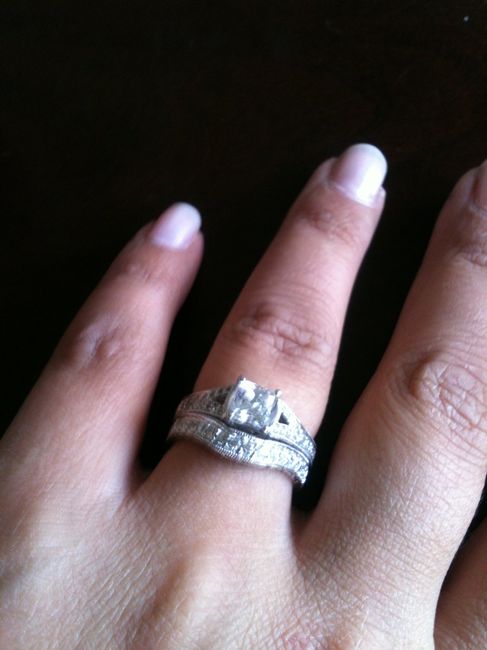 Did it take you a while to like the look of your wedding band/e-ring together?