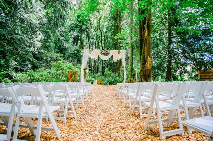 Ceremony in the woods