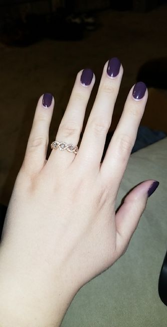 Who has a rose gold ring? - 1