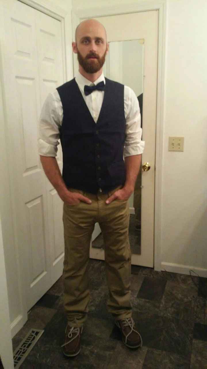 Groomsmen and Groom clothing advice.