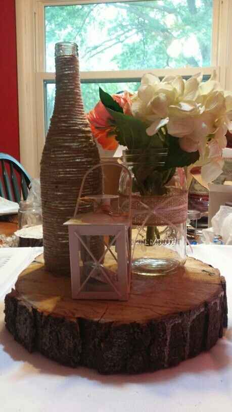 Rustic decor/centerpieces!