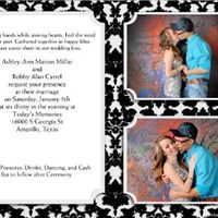 I made my invitations! Opinions please!! changed to STD's! haha