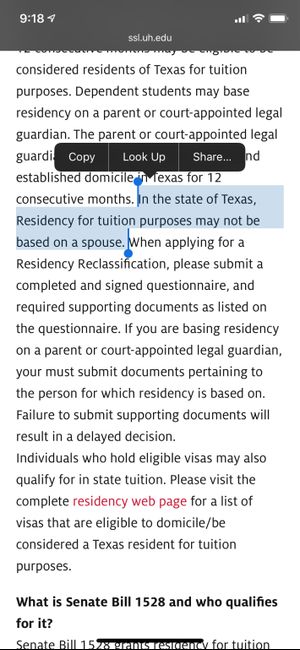 Establishing Residency Out of State - 1