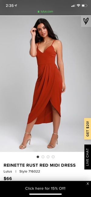 Burnt Orange Bridesmaid Dresses 2
