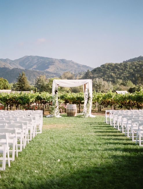 Bride with outdoor Fall weddings. What type of decor are you going with? - 1