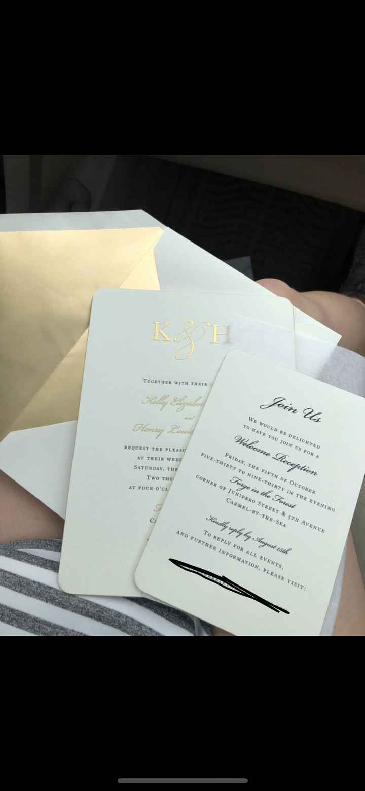 Can i see your wedding invites? - 1