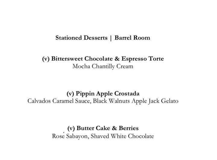 What are you serving for dessert? - 1