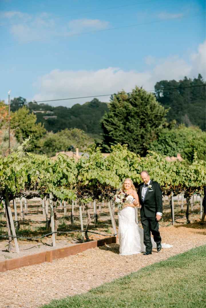 Outdoor wedding with a train wedding dress Weddings Wedding Ceremony Wedding Forums WeddingWire