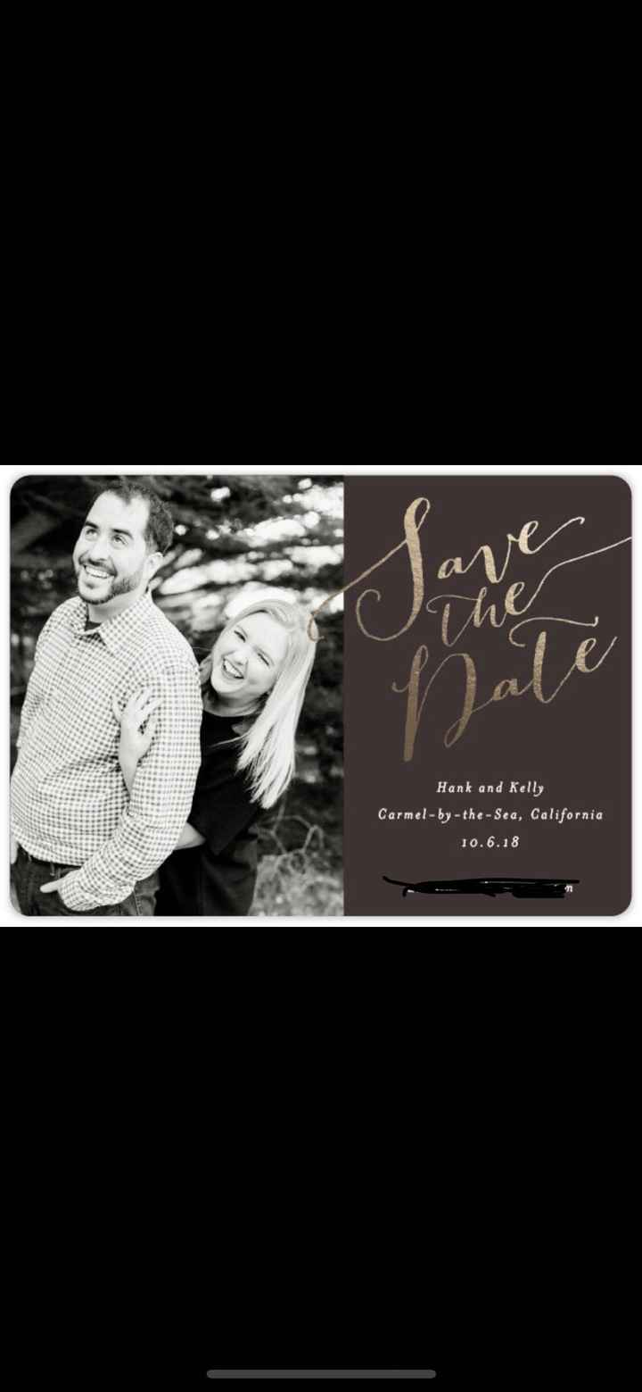  Let’s see those save the dates! - 1