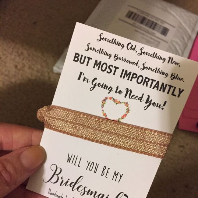 How did you ask your bridesmaids? - 1