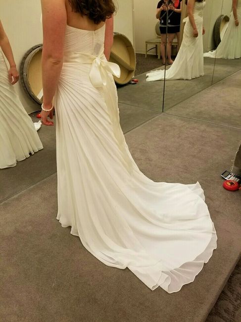 Wedding bustle problems