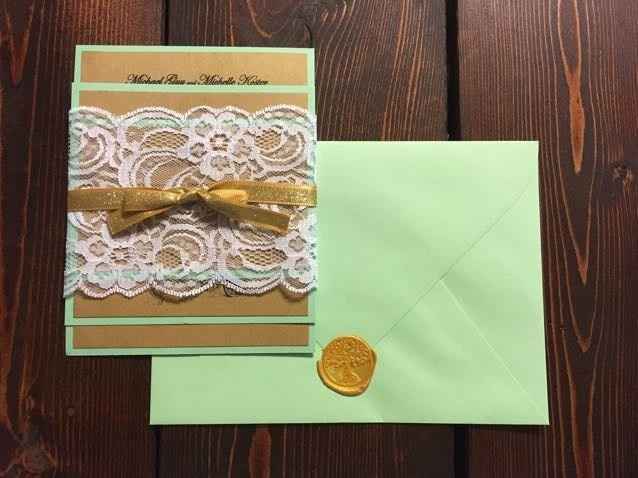 DIY wedding invitations