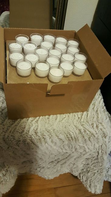 Affordable votives with candles included - FOUND