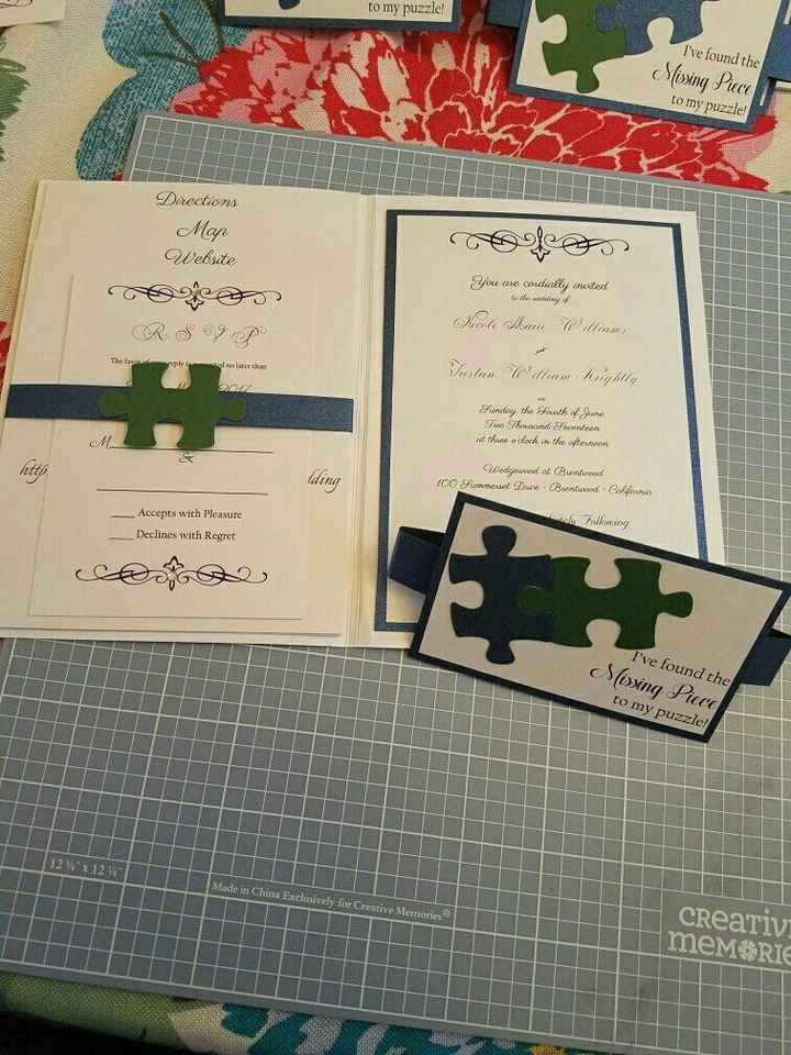 Almost finished with my invites! Pics!