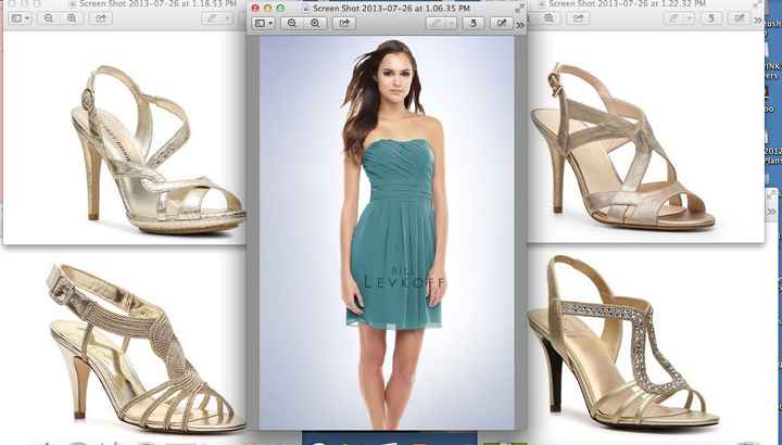 Silver Bride/Gold Bridesmaids-- HELP-- Pics included