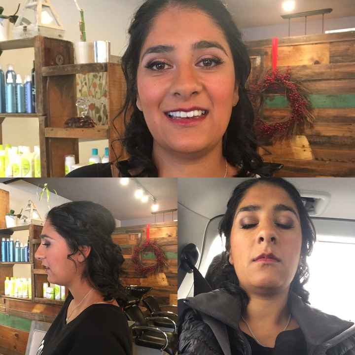 Hair and make-up trial