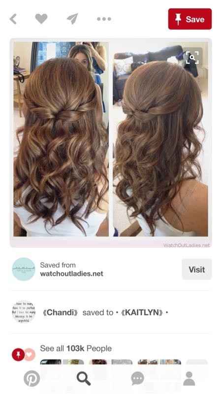 Hair ideas for dress- strapless.