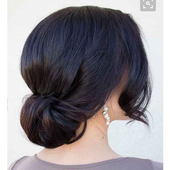 Hair ideas for dress- strapless.
