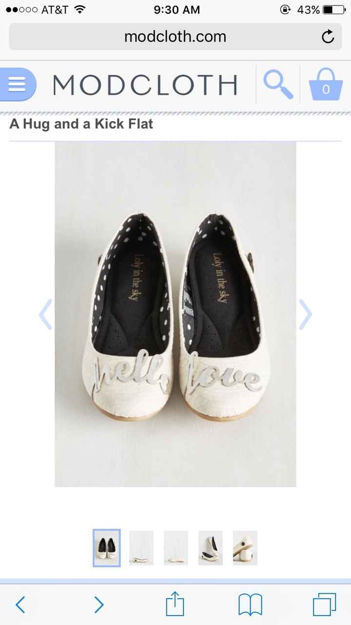 Practical bride-practical shoes