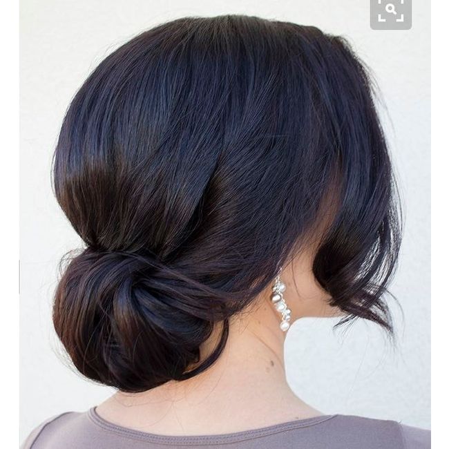 Hair ideas for dress- strapless.