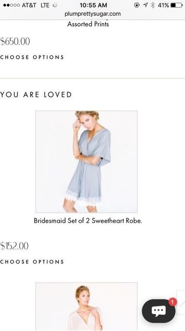 Bridesmaid gifts.