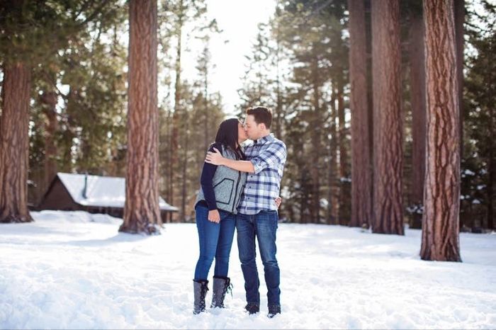 What season did you take engagement pics?
