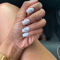 Gel matte top coat on gel polish..
