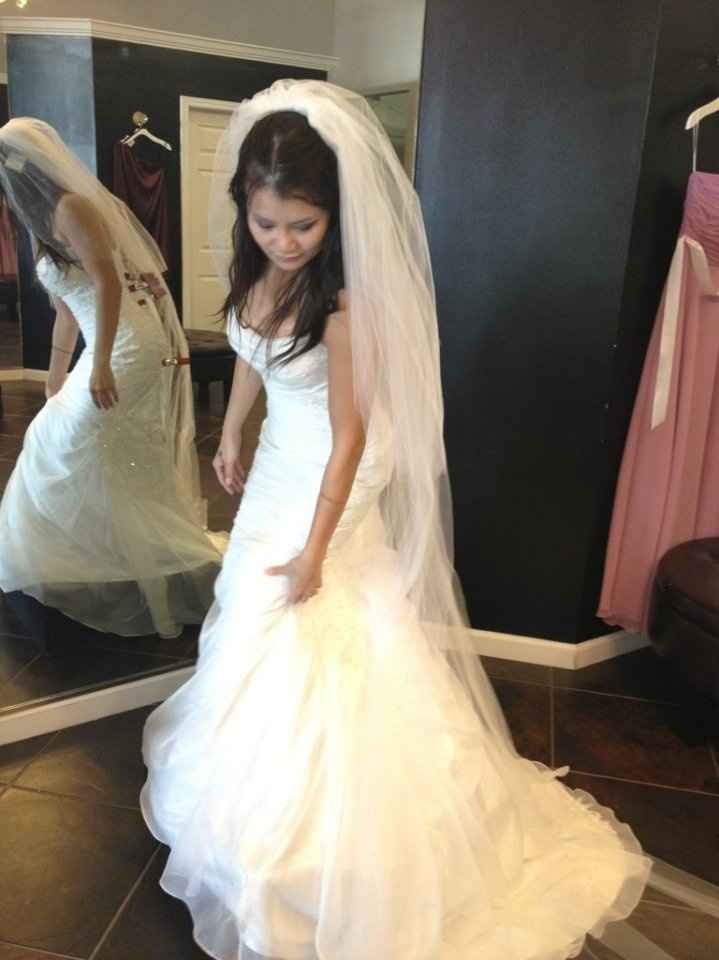 MY DRESS FITTING.  WHAT DO YOU THINK? :)