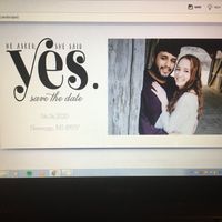 How many pictures did you use on your Save the Dates? - 1