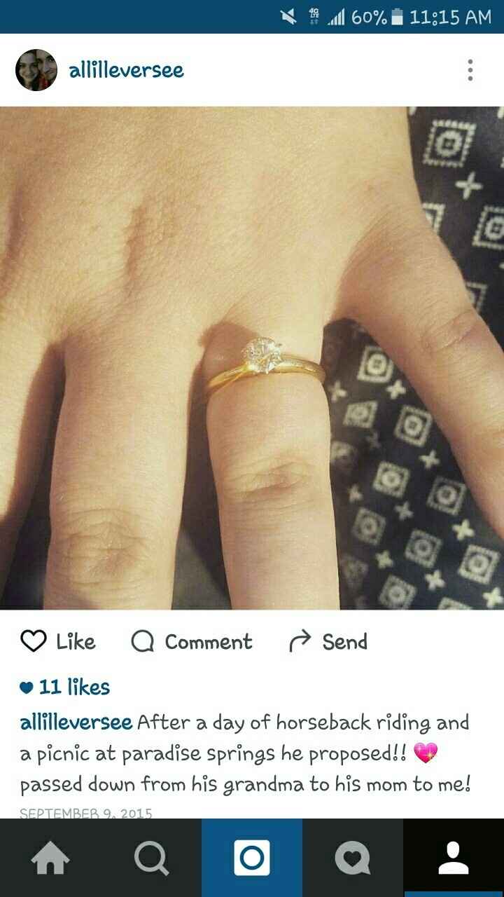 Tried to revive an old thread, but it wouldn't post...so Show me your nontraditional engagement ring