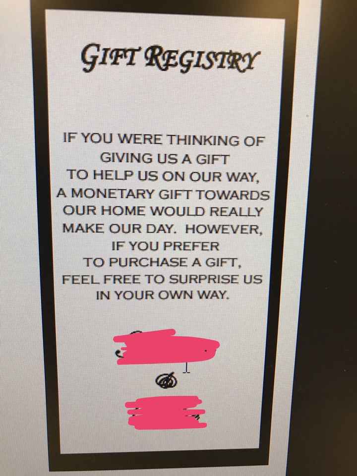 Gift Registry....Yay or Nay?!