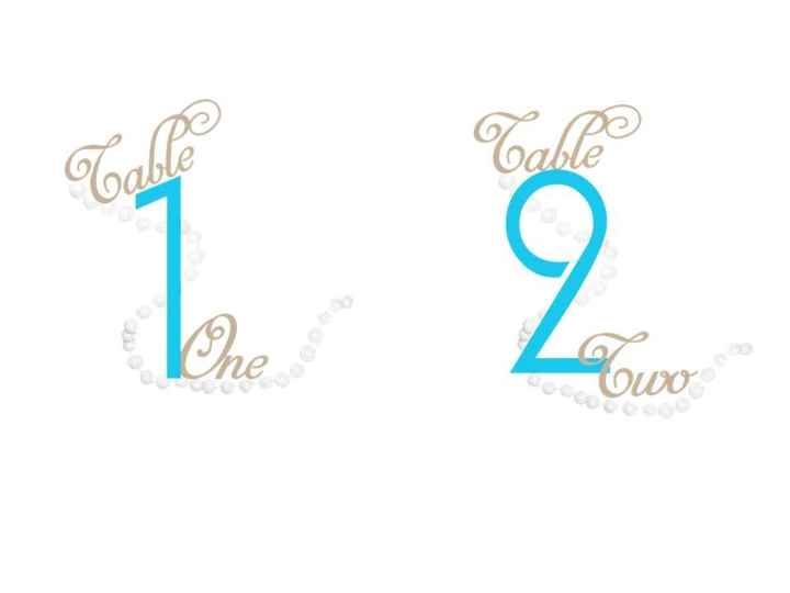 I Finished My Table Number Designs!!! (PICs)