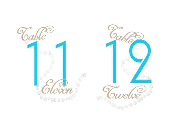 I Finished My Table Number Designs!!! (PICs)