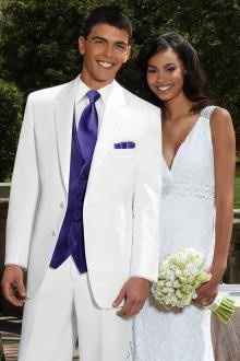 White Troy Tux from Jims Formalwear