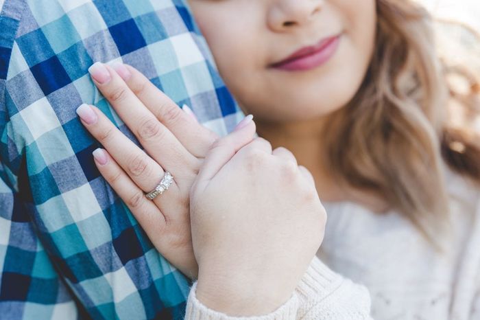 Engagement photo nails - 1