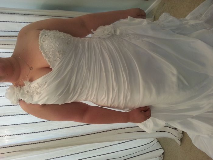I wanted a Cream wedding, but i bought w white dress!!!
