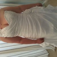 I wanted a Cream wedding, but i bought w white dress!!!