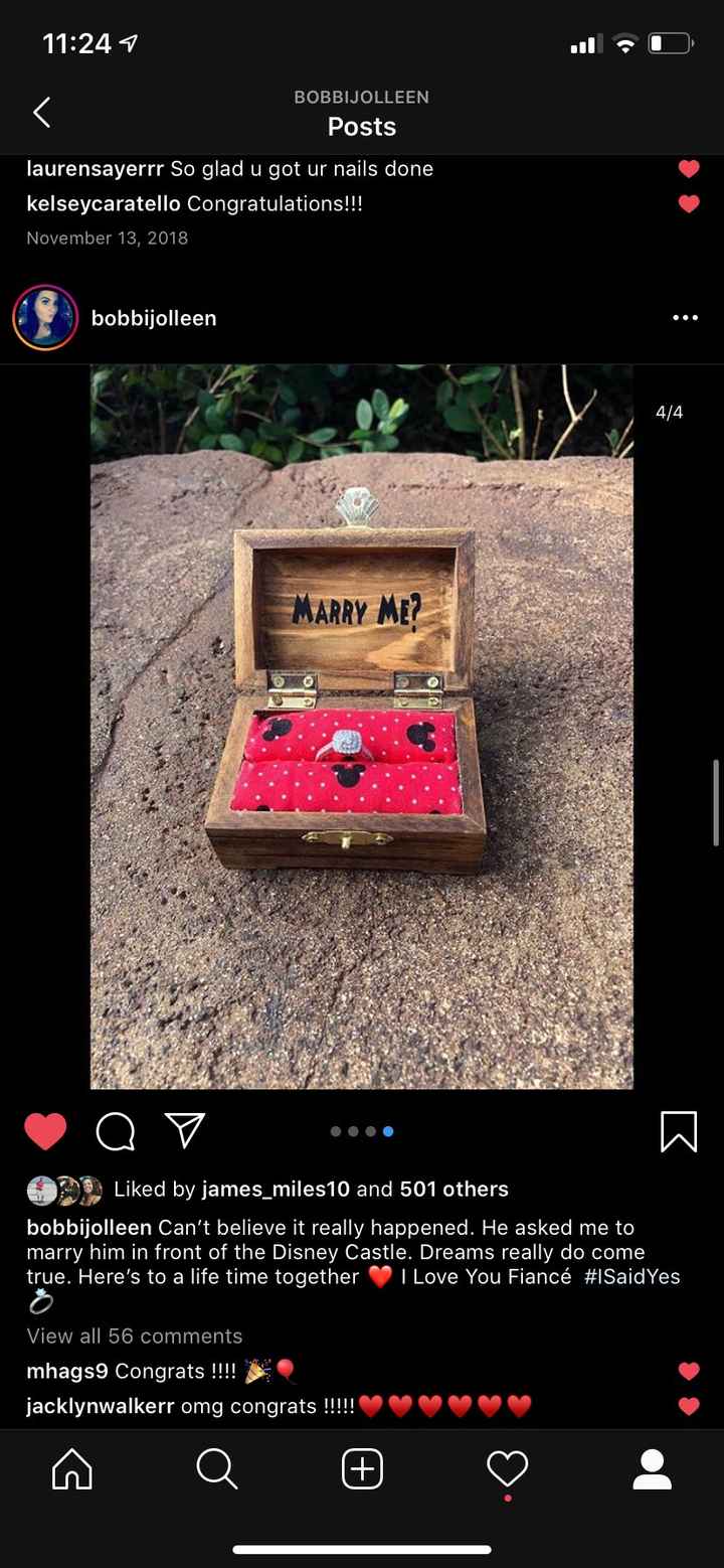 11.13.18 He Asked & I Said Yes! In front Of Cinderellas Castle Walt Disney World