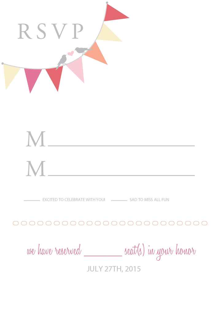 Do Invitations and RSVP's need to match?