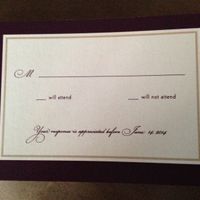 Please show me your RSVP cards!